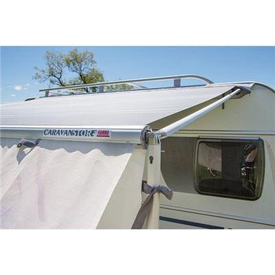 Fiamma CaravanStore Lightweight Manual Opening Awning 190 Royal Grey Fabric Fiamma - Dynamic Drive