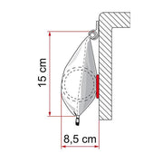 Fiamma Caravanstore Zip Top Only 360 with Royal Grey Fabric Caravan Fiamma - Dynamic Drive
