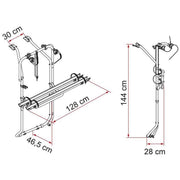 Fiamma Carry-Bike 2 x Bike Rack Carrier for VW T5 D / T6 D (02096-79-) Fiamma - Bars 4 Cars
