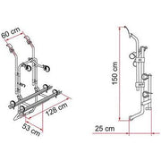 Fiamma Carry Bike Ford Transit 2000 - 2011 Single Door 2 Bike Cycle Bicycle Carrier Fiamma - Bars 4 Cars
