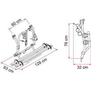 Fiamma Carry Bike Volkswagen VW T2 2 Bike Carrier Cycle Bicycle Van Fiamma - Bars 4 Cars