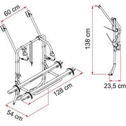 Fiamma Carry Bike Volkswagen VW T4 With Single Rear Door 2 Bicycle Cycle Carrier Fiamma - Bars 4 Cars