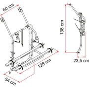 Fiamma Carry Bike Volkswagen VW T4 With Single Rear Door 2 Bicycle Cycle Carrier Fiamma - Bars 4 Cars