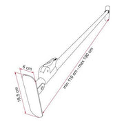 Fiamma Duo Safe Motorhome Door Lock Telescopic Security Bar 05411-02- Fiamma - Dynamic Drive