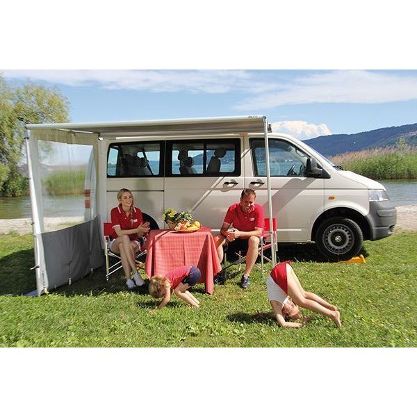 Fiamma F35 Pro Awning 220 Titanium Case Royal Grey Fabric Campervan Caravan Fiamma - Dynamic Drive