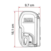 Fiamma F45 L Winch Awning Wind Out 450 Polar White Case Royal Grey Fabric F45L Fiamma - Dynamic Drive