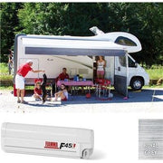 Fiamma F45 L Winch Awning Wind Out 550 Polar White Case Royal Grey Fabric Fiamma - Dynamic Drive