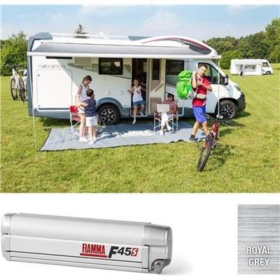 Fiamma F45 S Winch Awning Wind Out 260 Titanium Case Royal Grey Fabric 06290H01R Fiamma - Dynamic Drive