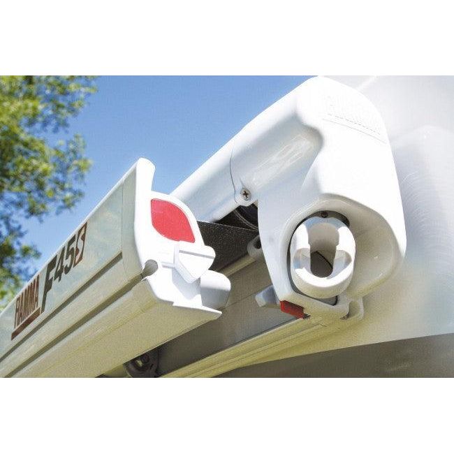 Fiamma F45 S Winch Awning Wind Out 300 Polar White Case Sahara Fabric Fiamma - Dynamic Drive