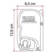 Fiamma F45 S Winch Awning Wind Out 300 Polar White Royal Grey Fabric 06280A01R Fiamma - Dynamic Drive