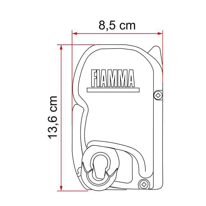 Fiamma F45 S Winch Awning Wind Out 400 Deep Black Case Royal Grey 06759C01R Fiamma - Dynamic Drive