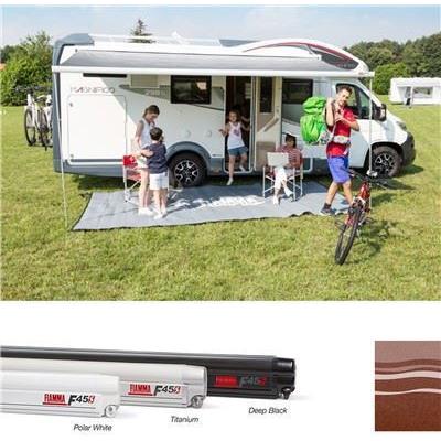 Fiamma F45 S Winch Awning Wind Out 400 Polar White Case Sahara Fabric Fiamma - Dynamic Drive
