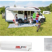 Fiamma F45S 350cm Titanium Case Royal Grey Fabric Motorhome Caravan Van FIamma - Dynamic Drive