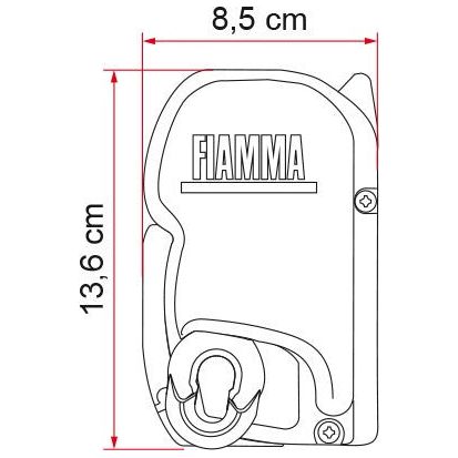 Fiamma Titanium F45S 450 Awning Royal Blue Fabric Fiamma - Dynamic Drive