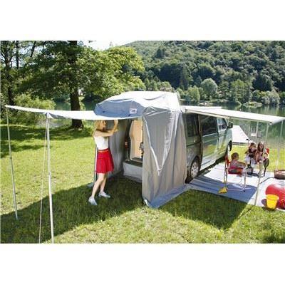 Fiamma F45S VW T5 T6 California Awning 260 Deep Black Case Royal Grey Fabric Fiamma - Dynamic Drive