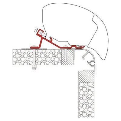 Fiamma F65S Awning Mounting Adapter Bracket for Bailey Pegasus Caravan 98655-939 Fiamma - Dynamic Drive