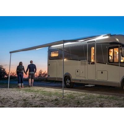 Fiamma F80L 600 Awning Polar White Royal Blue Fiamma - Dynamic Drive