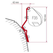 Fiamma Fitting Brackets Kit For Vw T4 & T4 Lift Roof 98655-111 Fiamma - Dynamic Drive