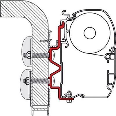 Fiamma Kit Adapter Brackets Hymer Camp for F45 F70 Awning Mounting 98655-278 Fiamma - Dynamic Drive