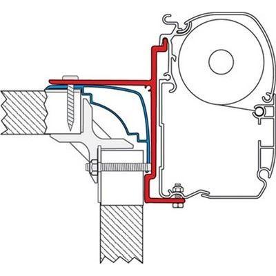 Fiamma Kit Laika Ecovip Burstr Hobby Mororhome Awning Brackets 98655-357 Fiamma - Dynamic Drive