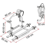 Fiamma Motorhome Carry Bike CL Black Cycle Carrier Fiamma - Bars 4 Cars