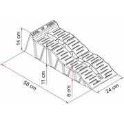 Fiamma Pair Jumbo Ramps With Bag Wheel Leveller Hd 8 Ton Axle Caravan Motorhome 97901-060 Fiamma - Dynamic Drive