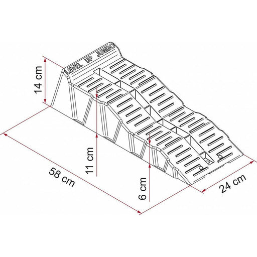Fiamma Pair Jumbo Ramps With Bag Wheel Leveller Hd 8 Ton Axle Caravan Motorhome 97901-060 Fiamma - Dynamic Drive