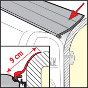 Fiamma Rain Guard 9Cm Wide X 1M, Rubber Rain Seal For Fiamma F45 Awnings 04629-01- Fiamma - Dynamic Drive