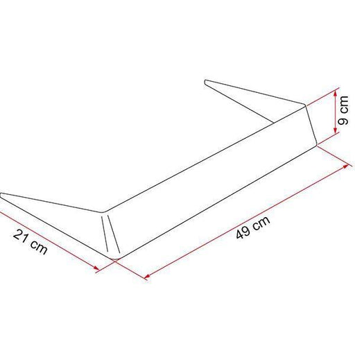 Fiamma Roof Vent Light Spoiler 40 White Motorhome Caravan Campervan 03585-01- Fiamma - Dynamic Drive