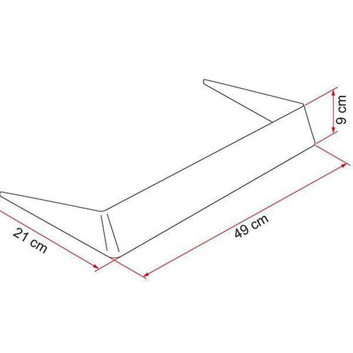 Fiamma Roof Vent Light Spoiler 40 White Motorhome Caravan Campervan 03585-01- Fiamma - UK Camping And Leisure