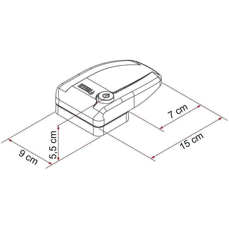 Fiamma Safe Door Frame White Security Lock Caravan Motorhome 08022-01- Fiamma - UK Camping And Leisure