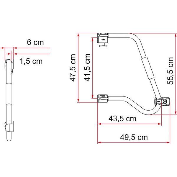 Fiamma Security Handle 46 Pro Door Handle Lock Caravan Motorhome Campervan 03513-04- Fiamma - Dynamic Drive