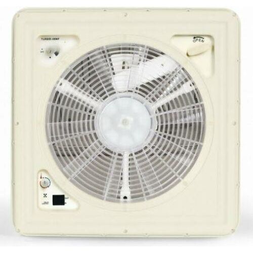Fiamma Turbo Roof Vent Standard Crystal Motorised Fan 400 x 400 Motorhome Caravan 03624F02D Fiamma - Dynamic Drive