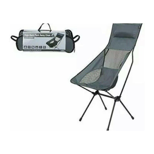 Summit Folding Grey Camping Chair Summit - Dynamic Drive
