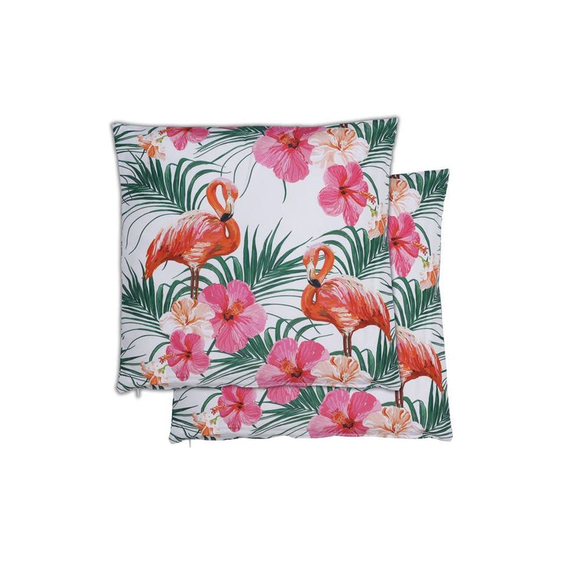 Garden Flamingo Print Scatter Cushion Pair Gardenwize - Dynamic Drive