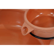 Gardenwize Garden Solar Powered Brown Terracotta Cascade Water Fountain Feature Streetwize - Dynamic Drive