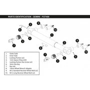 Gemini Caravan Twin Wheel Clamp Lock High Security Wheelclamp By Purpleline Purpleline - Dynamic Drive