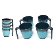 Granite 4x Stacking Mug Set Flamefield - Dynamic Drive