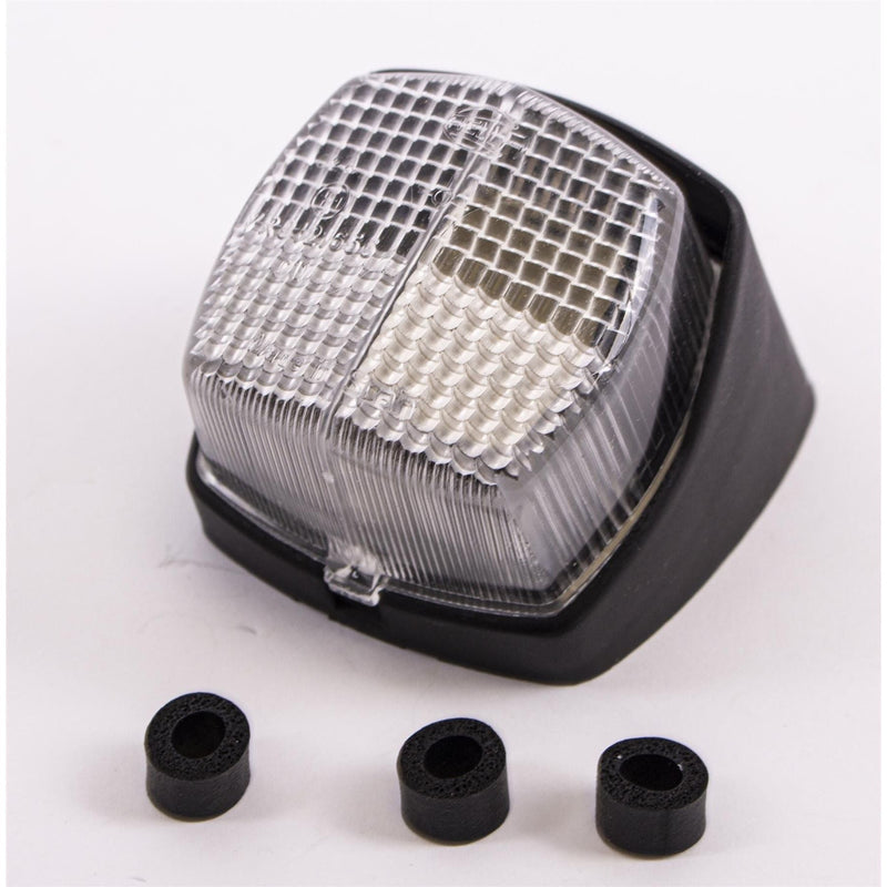 Hella White Clear Front Marker Position Lamp Light 2Pf004081107 With Angled Base Hella - Dynamic Drive