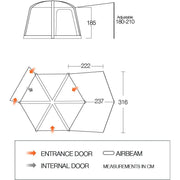 Vango Hex Sun Canopy Grey Violet Vango - Dynamic Drive
