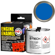 E-Tech - BLUE Heat Resistant Engine Enamel Paint 250ml - Brush On High Temp E-Tech - Dynamic Drive