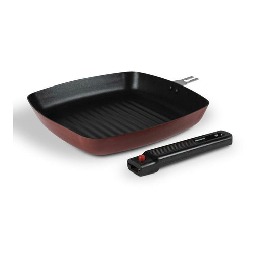 Kampa 24cm Camping Square Frying Pan with Removable Handle - Ember Kampa - Dynamic Drive