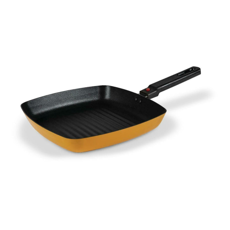 Kampa 24cm Camping Square Frying Pan with Removable Handle - Sunset Kampa - Dynamic Drive