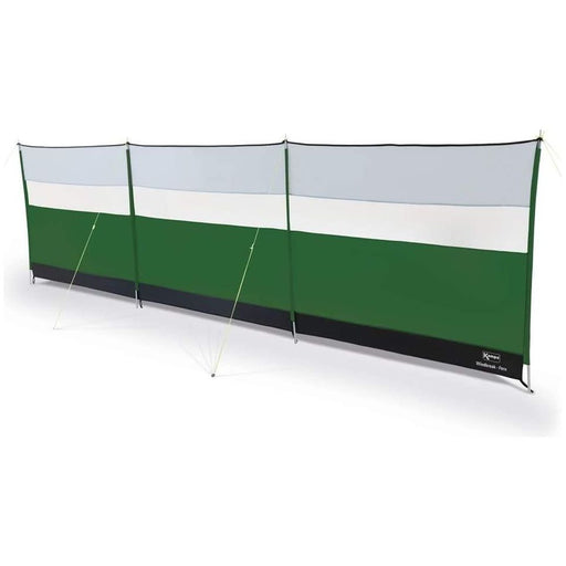 Kampa 4 Steel Poled 5m Camping Windbreak with Clear Viewing Panels - Fern Green Kampa - Dynamic Drive