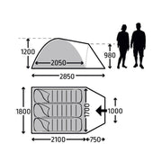 Kampa Brighton 3 Berth Dome Tent Kampa - Dynamic Drive