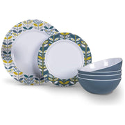 Kampa Flora Melamine 12 Piece Dinner Set Kampa - Dynamic Drive