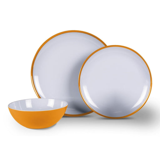 Kampa Sunset 12 Piece Melamine Picnicware Set Kampa - Dynamic Drive