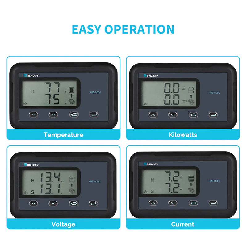 Renogy Monitoring Screen for DC-DC MPPT Battery Charger Series Dyna-mo Solar - Dynamic Drive