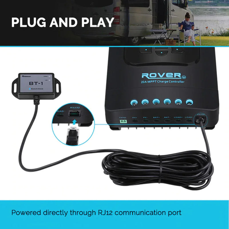 Renogy BT-1 Bluetooth Module for Renogy Products w/ RS232 Port Dyna-mo Solar - Dynamic Drive
