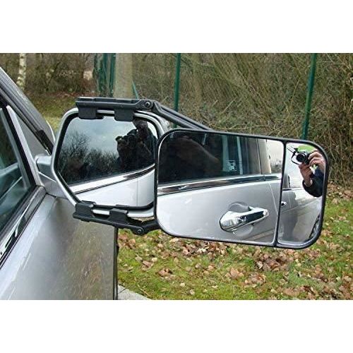 Maypole Large Convex Dual Glass Caravan Extension Towing Mirror Universal Fit Maypole - Dynamic Drive